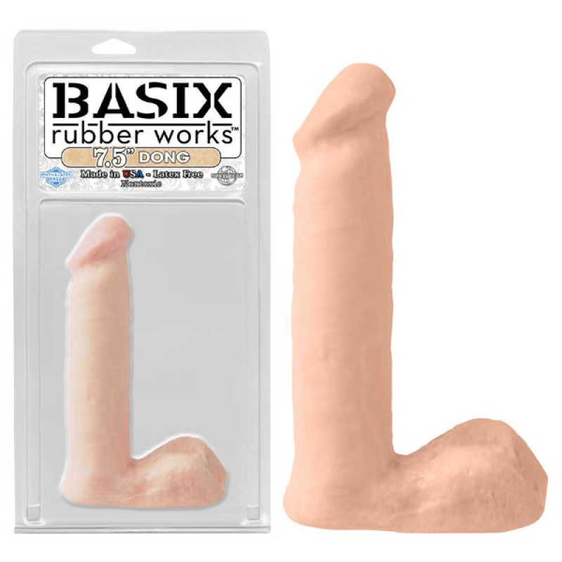 Basix Rubber Works 7.5-inch Dong - Flesh